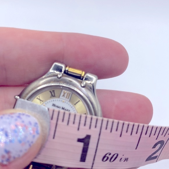 Working! Men’s Hugo Maxx Vintage 2 Tone Minimalist Watch - Picture 9 of 9